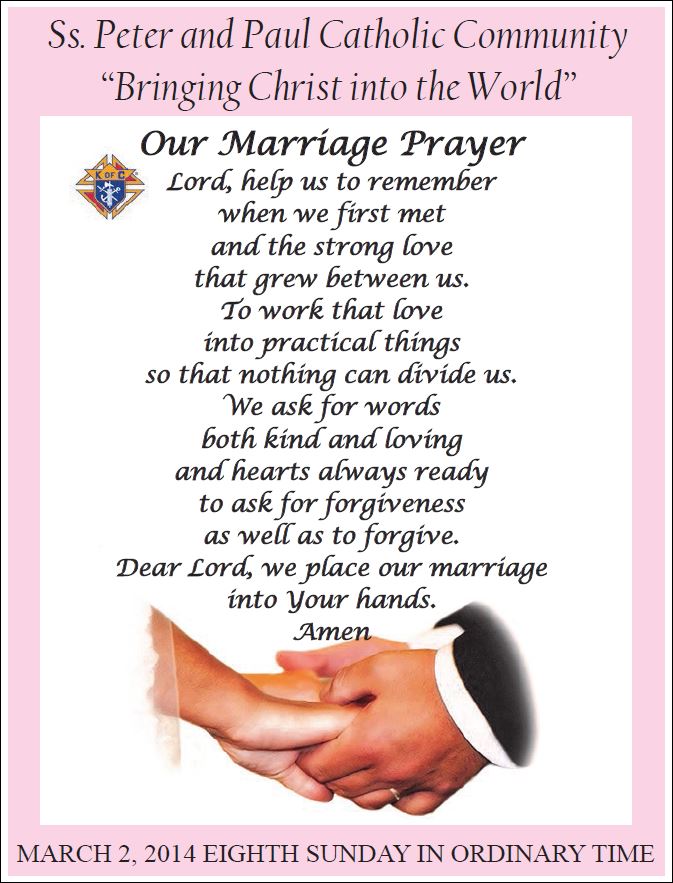 Our Marriage Prayer > Knights of Columbus